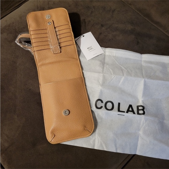 NWT~ Co Lab Vegan Leather Phone
& Card Crossbody / Color: Camel - Picture 8 of 8